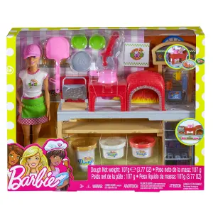 Mattel Barbie - Pizzakészítő játékszett babával