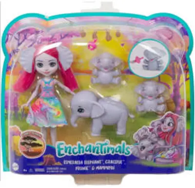 Mattel Enchantimals: Elefánt család (GTM30)