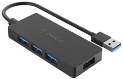 Orico USB-A Hub 4xUSB 3.0 + microUSB Input Fekete uSB