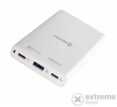 Swissten töltő laptophoz 60W USB 2 x USB-C