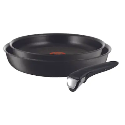 Tefal L3629053 Ingenio Masterchef 3 darabos serpenyő szett, 24/28 cm, fekete