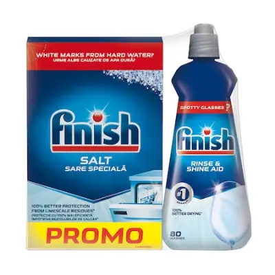 2x Finish 1.5 kg só + 400 ml öblítő