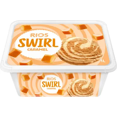 Rios Swirl karamellás/csokis/epres jégkrém (1000 ml)