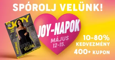 JOY-napok május 12-15.