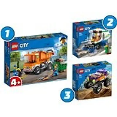 LEGO® City 66686 akciós csomag a 3 legnépszerűbb építőkészlettel fiúknak