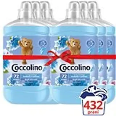 COCCOLINO Blue Splash 6 × 1,8 l (432 mosás) öblítő