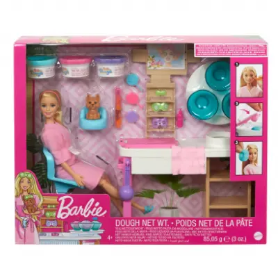 Barbie feltöltődés - Szépségszalon játékszett