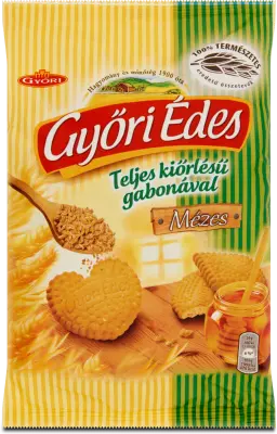 Győri Édes Teljes kiőrlésű mézes keksz, 180 g