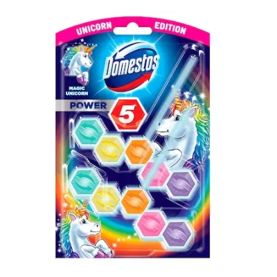 Domestos Power5 3-féle WC-frissítő blokk, 4x55g