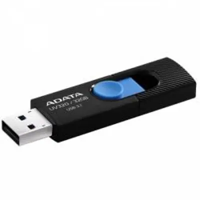ADATA USB memória UV320, 32 GB, fekete / kék (AUV320-32G-RBKBL)