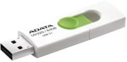 ADATA USB memória UV320, 64 GB, 3.2, fehér / zöld (AUV320-64G-RWHGN)