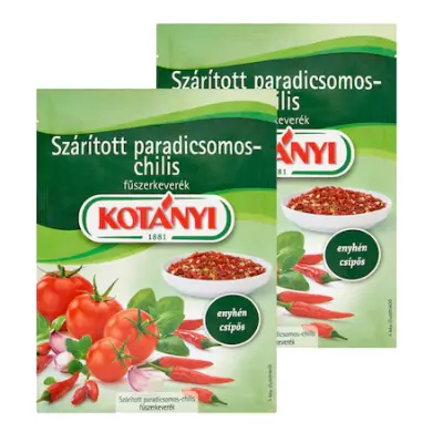 Kotányi Szárított paradicsomos-chilis fűszerkeverék, 2 x 20 g