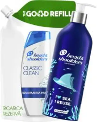 Head&Shoulders Classic Clean Sampon 430ml+Head&Shoulders utántöltő, 480ml