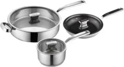 ZANUSSI ZCE01411AF Positano Rozsdamentes acél edénykészlet, 3db-os