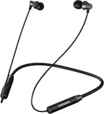 LENOVO HE05 bluetooth fülhallgató SZTEREO (V5.0, nyakba akasztható, cseppálló, mikrofon, zajszűrõ, SPORT) FEKETE