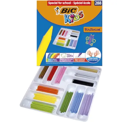 BIC Kids Plastidecor Zsírkréta készlet, 288 db, Többszínű