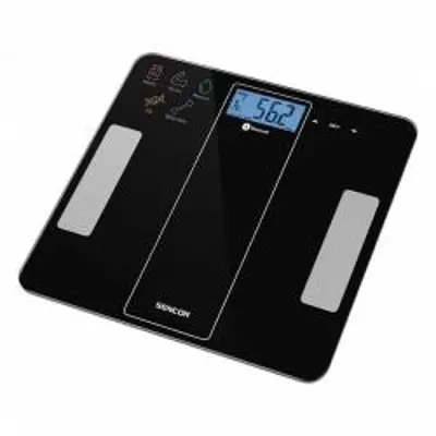 Sencor SBS 8000BK Bluetooth fitnesz személymérleg, fekete (41006026)
