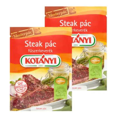 Kotányi Steak pác fűszerkeverék, 2 x 30 g