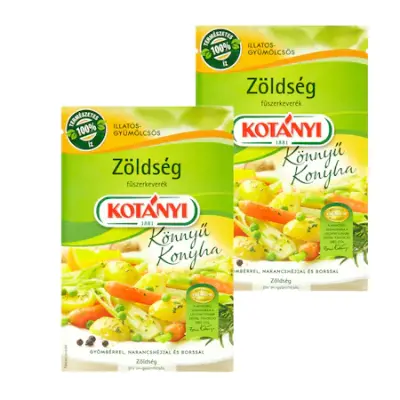 Kotányi Könnyű konyha - Zöldség fűszerkeverék, 2 x 25 g