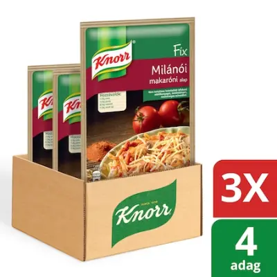 KNORR Milánói makaróni alap, 3x60g