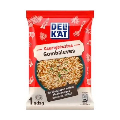 Delikát Csurigtésztás gombaleves, 4x57 g