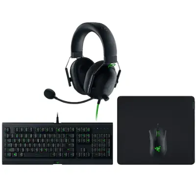 Razer Power Up Bundle V2 (Cynosa Lite, nemzetközi US kiosztás, Gigantus Large, DeathAdder Essential, BlackShark X)