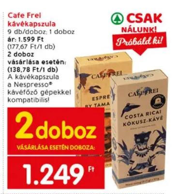 Cafe Frei Nespresso kapszula