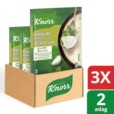 KNORR Fokhagymakrémleves, 3x61g