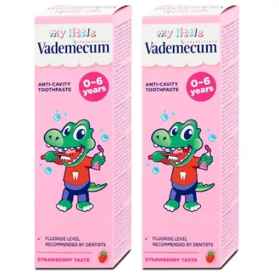 Vademecum fogkrém Junior eperízű, 2x50 ml