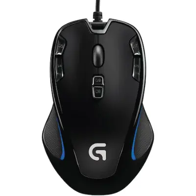 Logitech G300 gaming egér, Fekete/Kék