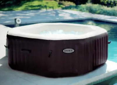 Intex 28458NL PureSpa Jet & Bubble Deluxe Felfújható jakuzzi, 201 cm átmérő, 4 személyes