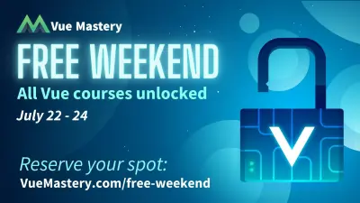 Minden ingyen érhető el a Vue Mastery -n