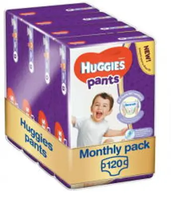 Huggies Pants bugyipelenka, XL 6, 15-25 kg, HAVI PELENKACSOMAG 120 db