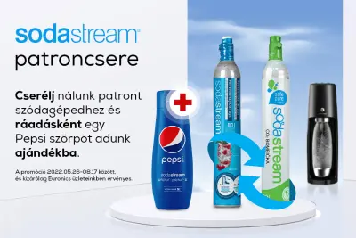 Sodastream patroncsere mellé ajándék Pepsi szörp