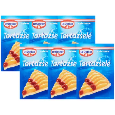 Dr.Oetker tortazselé színtelen, 6 x 12 g