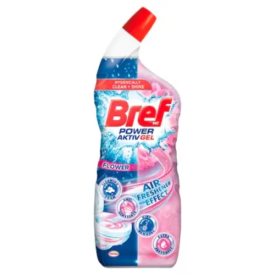 Bref Power Aktiv Gel Flower toalett tisztítószer, 700ml