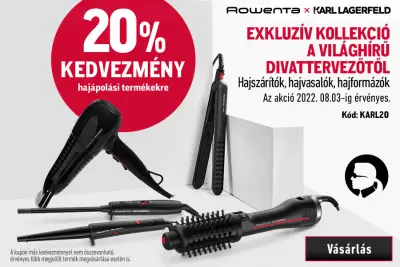 20% kedvezmény Karl Lagerfield kollekcióra