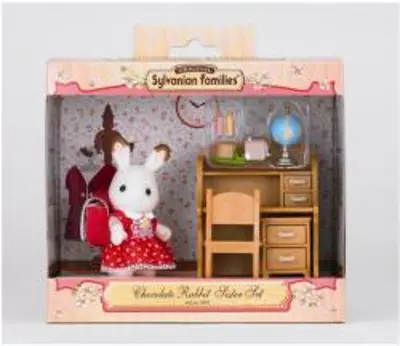 Sylvanian Families Csoki Nyuszi hugi íróasztal szettel