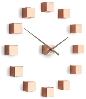 Future Time FT3000CO Cubic copper Design falra ragasztható óra, átmérő 50 cm