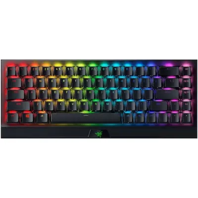 Razer BlackWidow V3 Mini HyperSpeed mechanikus billentyűzet, Phantom Edition, zöld kapcsolók, amerikai elrendezés, fekete