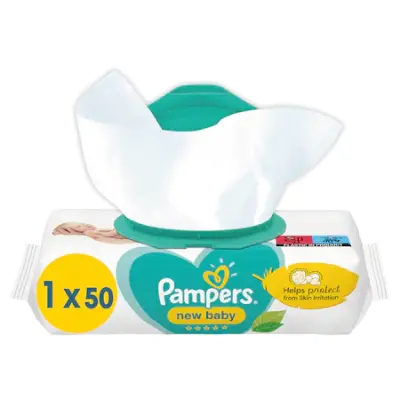 Pampers törlőkendő New Baby, 50db