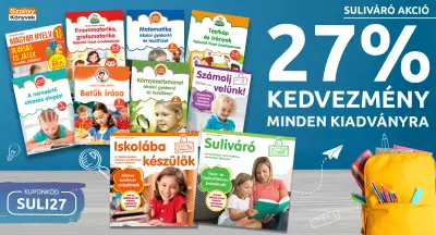 27% kedvezmény minden kiadványra