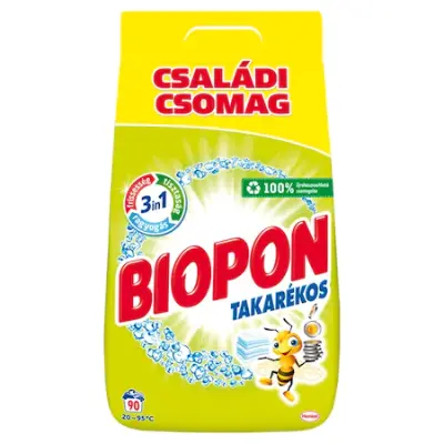 Biopon Takarékos mosópor, 90 mosás