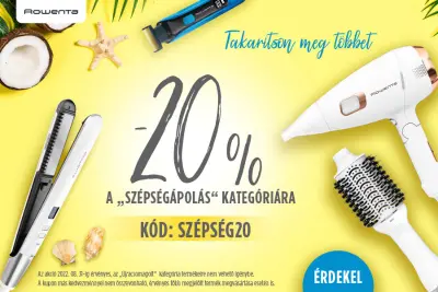 20% kedvezmény szépségápolási termékekre