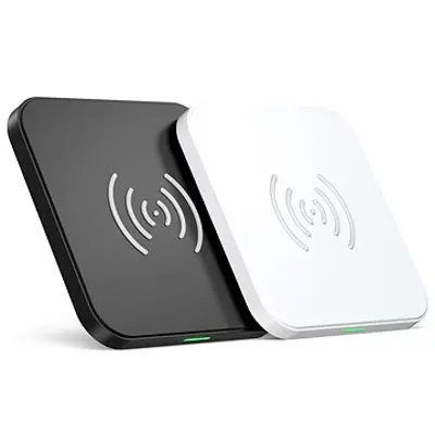 Choetech 2x Wireless Fast Charger 10 W Black & White + Cable 1,2 m Pack vezeték nélküli töltő