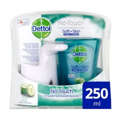 Dettol érintés nélküli kézmosó készülék, Hidratáló uborkás felfrissülés utántöltővel, 250 ml